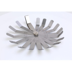 Луфтомер 16 пластини под ъгъл 45° Луфтомер 16 пластини под ъгъл 45°