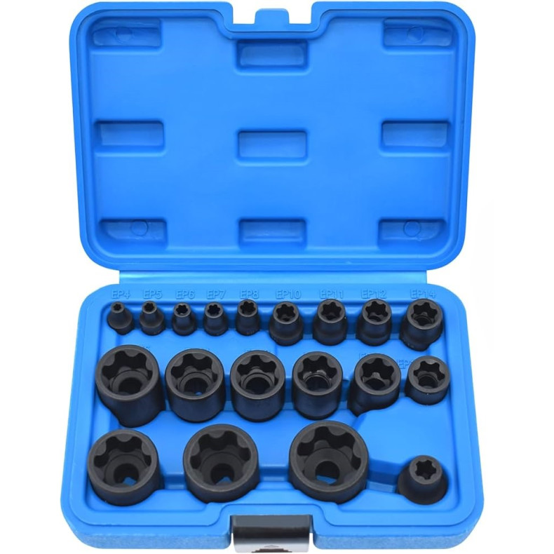 Комплект TORX PLUS E-вложки 19 броя Комплект TORX PLUS E-вложки 19 броя