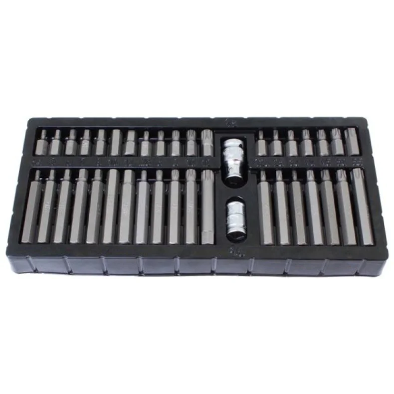 Комплект накрайници 3/8 и 1/2, 40части