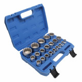 Комплект универсални вложки 1/2 , 21 бр. 8мм - 36мм, 