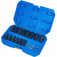 Комплект за развиване на повредени гайки и болтове 16ч. Комплект за развиване на повредени гайки и болтове 16ч.